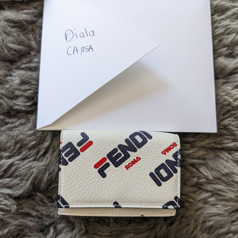Fendi Mania Trifold Wallet.